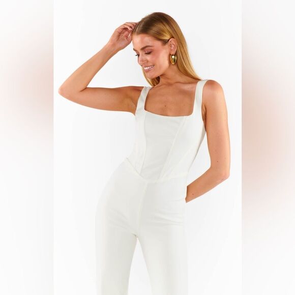 Show me your MUMU NWT Nina Jumpsuit size Small - Picture 4 of 6